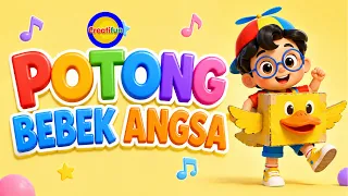 Potong Bebek Angsa 🦆 Lagu Anak Indonesia Populer | Animasi 3D & Lirik | Creatifun