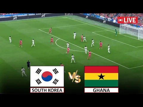 Video Thumbnail: 🔴Live : South Korea vs Ghana I FIFA World Friendly Football Match Full Stream I eFootball Pes21 Game