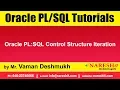 Oracle Tutorials Oracle PL SQL Control Structure Iteration by Mr Vaman Deshmukh