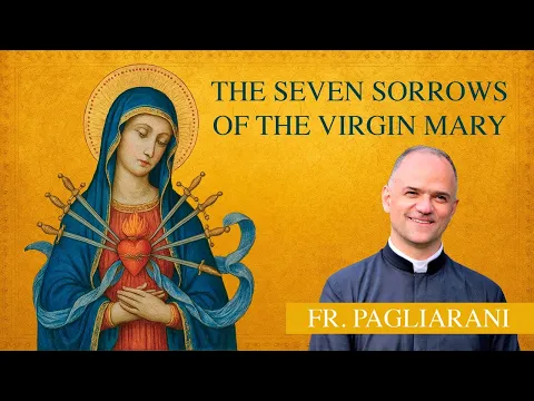 Our Lady at the foot of the cross, reflecting on the Seven Sorrows. video