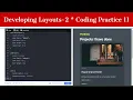 Coding Practice 11 Developing Layouts-2 Portfolio Website Projects Section