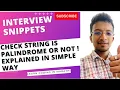 Check String is Palindrome Palindrome String in JAVA what is meaning of Palindrome Marathi