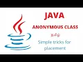 Anonymous class in Java Tamil by EK Nested inner class