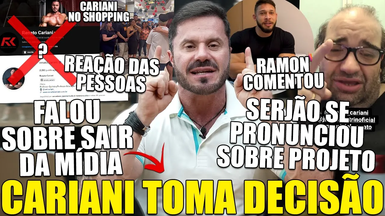 CARIANI TOMA DECISÃO E FAZ ANÚNCIO! SE REVOLTOU COM ATITUDES E DISSE QUE NÃO VAI DESISTIR