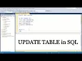 How to UPDATE table in SQL