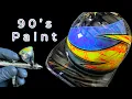 RAD Custom Helmet Design 90 s Paint Job From TiME WARP