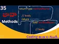 Methods in Java - part 3 in Telugu Coding Kathalu Java Course