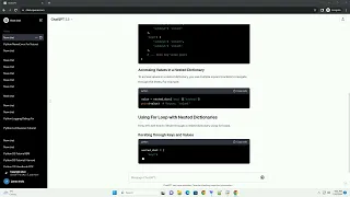 python nested dictionary for loop
