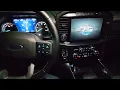 2023 Ford F-150 pickup truck engine start up at night watch screens long version XLT 75th anni