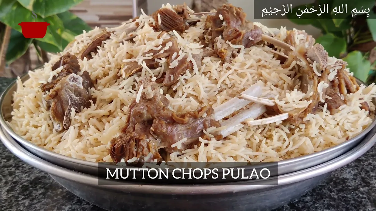 Cook perfect mutton chops pulao in a pressure cooker