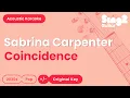Download Lagu Sabrina Carpenter - Coincidence (Acoustic Karaoke)