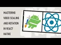 How to Scale Rotate a in React Native s new Architecture for Android