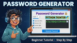 Build a Password Generator in Python with Tkinter - Beginner Tutorial