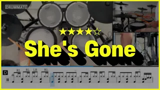 Download [Lv.14] She's Gone - Steelheart (★★★★☆) Pop Drum Cover MP3