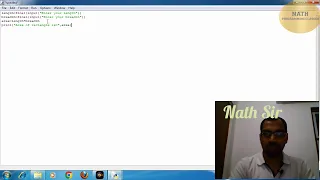 Python program for Area of Rectangle in English