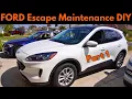 2021 Ford Escape 1 5L EcoBoost Maintenance DIY Oil Coolant Spark Plugs Brake Fluid Filters
