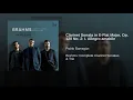 Clarinet Sonata in E-Flat Major, Op. 120 No. 2: I. Allegro amabile
