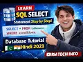 Learn SQL SELECT Statement Step by Step Database Tutorial Urdu Hindi 2023 RM TECH INFO
