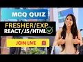 JavaScript Basics MCQ LIVE Variables Scope Hoisting Interview Quiz