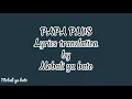 PAPA PLUS LYRICS TRANSLATION