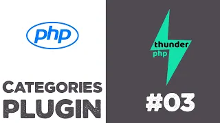 Categories plugin for thunderPHP Framework Final Quick programming tutorial