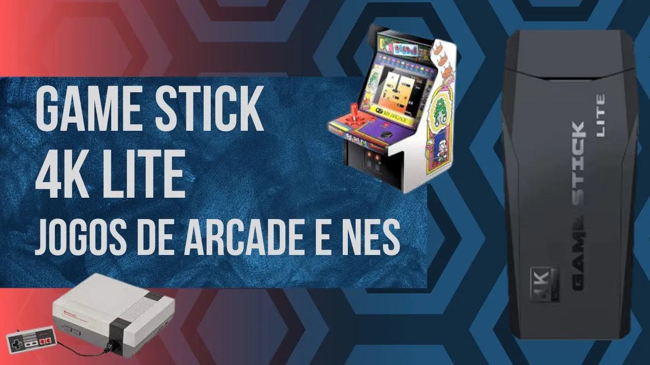 Game Stick - Jogos Arcade e Nintendo (NES)