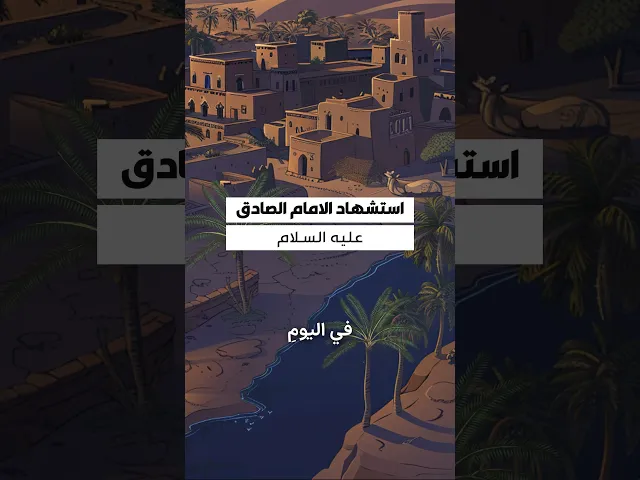 ⁣استشهاد الامام الصادق (ع) السلام على من نسبنا إليه وسمينا بالجعفرية...