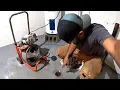 SNAKING A Floor DRAIN RENTAL PROPERTY DRAIN RIGID K400
