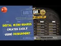 Digital Menu Boards Created Easily using PowerPoint