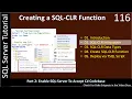 SQL CLR Function Part 2 - Enable SQL CLR Integration SSMS TSQL Tutorial