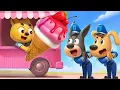 Lagu Cardboard Ice Cream Truck | Fun Story | Sheriff Labrador | Kids Cartoon | BabyBus