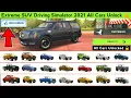 All Cars Unlocked - Extreme SUV Driving Simulator 2021