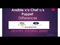 Ansible Chef Puppet Differences