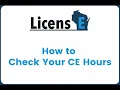 LicensE - How to Check Your CE Hours has no sound