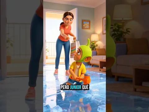 ¡Larín olvidó cerrar el refri y convirtió la casa en una pista de hielo! 😱❄️😂