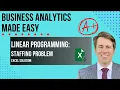 Solving Staffing Problems A Comprehensive Tutorial for Linear Programming in Excel