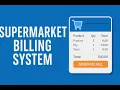 Supermarket Billing System Java Swing MySQL Java Project