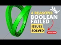 4 Reasons Your Boolean Failed in Rhino And How to Fix It
