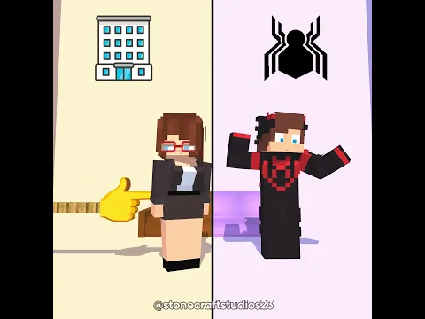 Jj sister Force to Wear a Suit (Spidersuit)🕸️🥰🥺-Minecraft Short Animation #trending #shorts