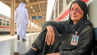 دفع المفتش امرأة مسن ة من القطار وما حدث بعدها زلزل السكك الحديدية كلها 