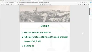 Week 12 Calculus II Recitation with Python integrals of partial fractions and improper integrals