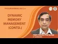 Dynamic Memory Management Contd Lecture 18
