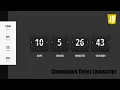 Countdown Timer In Javascript Web Design Javascript Javascript Tutorial Html5 Css3