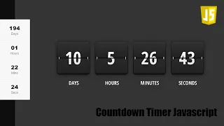Countdown Timer In Javascript Web Design Javascript Javascript Tutorial Html5 Css3