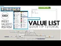 Rhino Grasshopper Value List Component Quick Tip Tutorial