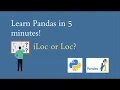 Python Pandas tutorial in 5 minutes Label based position based indexing