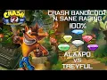 Crash Bandicoot 2 N. Sane 100% Races | Treyful vs Apaalo