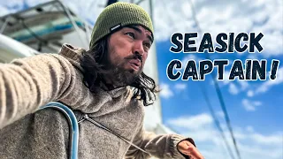 WILD OFFSHORE SAILING: Even the captain can’t handle it 🤢 (Episode 277)