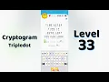 Cryptogram Tripledo Level 33 Solutions Logic Puzzle Game Mini Boss