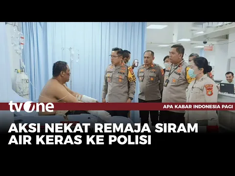 Disuruh Bubar Saat Nongkrong, Remaja Malah Siram Air Keras Ke Polisi